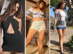 Pranutan Bahl goes from edgy and risky halter neck scarf top look to street style showing she can ace any style with ease