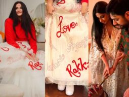 Rhea Kapoor is the perfect modern-day bride as she pairs her lehenga with a bomber jacket for her reception