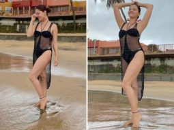 Rubina Dilaik looks sultry in all black monokini as she enjoys her beach days