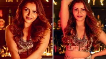 Rubina Dilaik turns up the heat in corset top and thigh high slit skirt