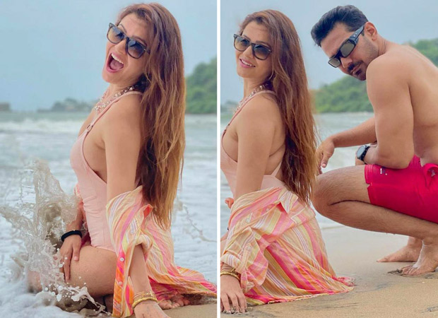 Rubina Dilaik wears a sultry one-piece swimsuit, says “I am a mountain girl, going crazy at beaches”