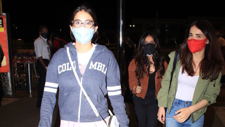 Sara Ali Khan and Radhika Madan spotted at Airport
