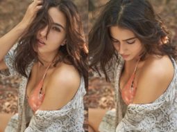 Sara Ali Khan oozes oomph in peach coloured two piece bikini