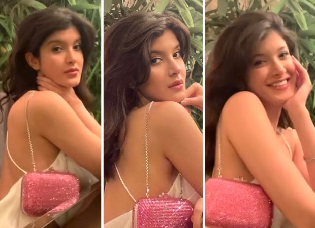 Shanaya Kapoor shares a few glamorous snaps donning satin backless dress Shanaya Kapoor shares a few glamorous snaps donning satin backless dress