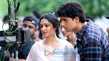 On the sets of the movie Shershaah