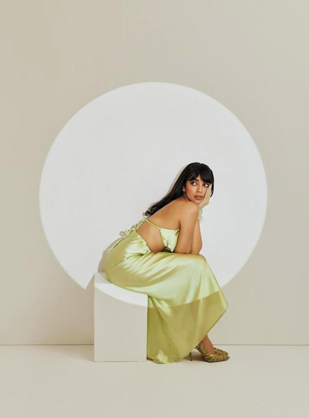 Sobhita Dhulipala drops stunning pictures in a green satin slip dress Sobhita Dhulipala drops stunning pictures in a green satin slip dress