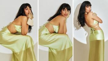 Sobhita Dhulipala drops stunning pictures in a green satin slip dress