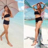 Surbhi Chandna sets internet soaring in black bikini set as enjoys her Maldives vacation