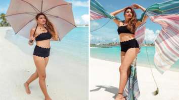 Surbhi Chandna sets internet soaring in black bikini set as enjoys her Maldives vacation