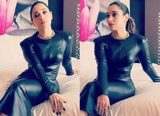 Sixe Video Tamana - Tamannaah Bhatia exudes oomph factor in sexy faux black bodycon leather  dress worth Rs.14,744 for MasterChef Telugu : Bollywood News - Bollywood  Hungama