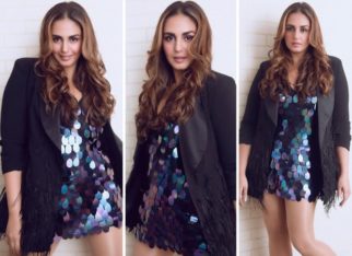 The Kapil Sharma Show: Huma Qureshi pairs sequin mini dress with tassel jacket for Bellbottom promotions