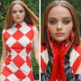 The Kissing Booth star Joey King is a vision in red as she promotes her film