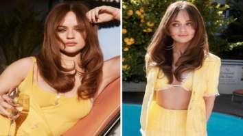 The Kissing Booth star Joey King is ray of sunshine in yellow bikini top paired with matching shirt and mini skirt