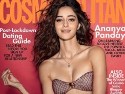 Ananya Panday looks resplendent in an all-maroon look for the cover of Cosmopolitan