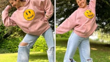 Anushka Sharma is the happiest as she strikes some fun poses at a park in London