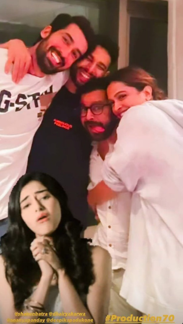 After Deepika Padukone, Ananya Panday shares BTS pictures from Shakun Batra's next