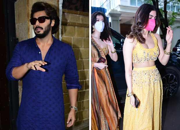 Arjun Kapoor, Khushi Kapoor, Shanaya Kapoor and other family members arrive at Anil Kapoor's residence for Rhea Kapoor and Karan Boolani's wedding