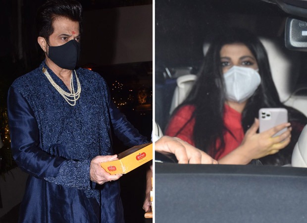 Rhea Kapoor and Karan Boolani make an appearance post their wedding; Anil Kapoor distributes sweets to the media 