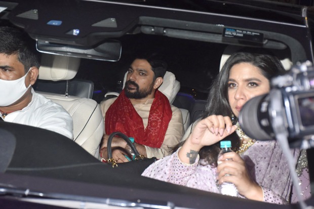 Rhea Kapoor and Karan Boolani make an appearance post their wedding; Anil Kapoor distributes sweets to the media 