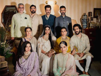 Rhea Kapoor and Karan Boolani’s families pose together for a majestic family portrait Rhea Kapoor and Karan Boolani’s families pose together for a majestic family portrait