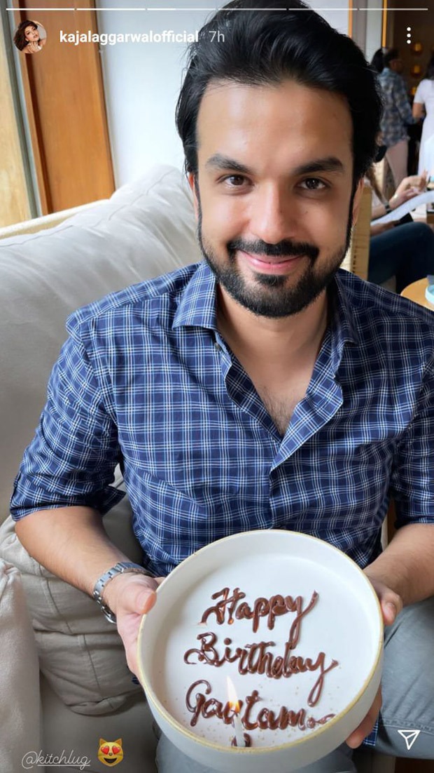 Kajal Aggarwal shares adorable pictures with Gautam Kitchlu on his birthday and wishes him, “Happiest birthday my Patchkins"