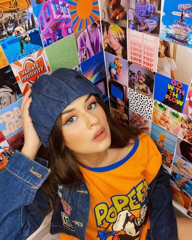 Anveet Kaur rocks Y2K style in comfy yellow oversized tee and cropped denim jacket