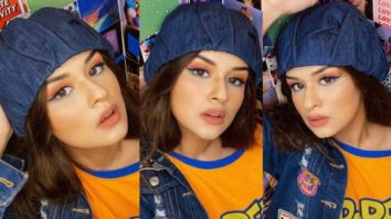 Anveet Kaur rocks Y2K style in comfy yellow oversized tee and cropped denim jacket