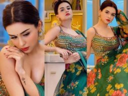 Avneet Kaur looks breathtaking in a floral embellished green lehenga
