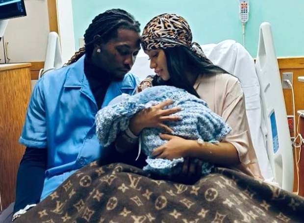 Cardi B and Offset welcome their second child, share sweet family photo with their baby boy 