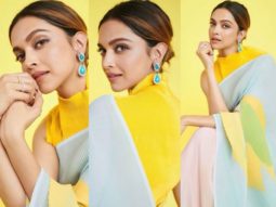 Deepika Padukone gives colour blocking lessons in a pleated saree from Payal Khandwala worth Rs. 19,000