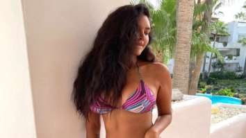 Esha Gupta flaunts her toned body in a printed bikini