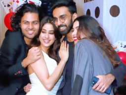 Janhvi Kapoor gets kisses and hugs from her ex-boyfriend Akshat Rajan at a party, watch video