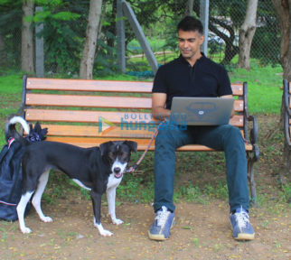 On the sets of the movie Nirmal Anand Ki Puppy