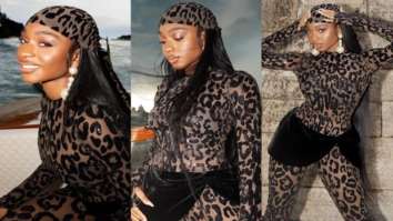 Normani looks iconic in a cheetah printed suit