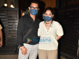 Photos: Aamir Khan snapped having dinner with his daughter at Mizu in Khar