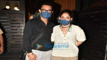 Photos: Aamir Khan snapped having dinner with his daughter at Mizu in Khar