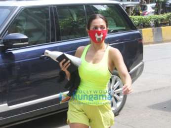 Photos: Malaika Arora spotted at Diva Yoga in Bandra