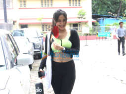 Photos: Neha Sharma spotted outside a gym in Bandra