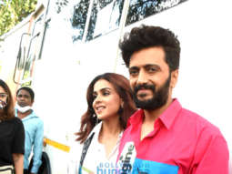 Photos: Riteish Deshmukh and Genelia D’souza snapped at Bigg Boss OTT set