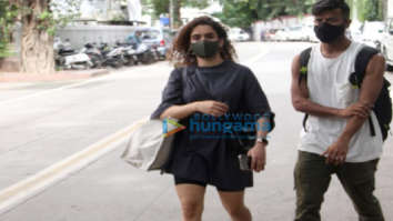 Photos: Sanya Malhotra snapped at a dance class in Khar