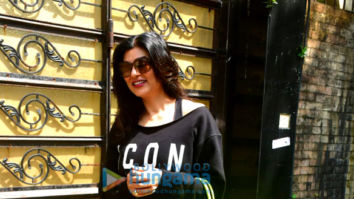 Photos: Sushmita Sen spotted at a dubbing studio