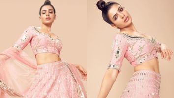 Samantha Akkineni looks dreamy in a radiant plush pink lehenga styled with a diamond nose ring