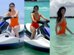 Sanjana Sanghi makes a splash in orange swimsuit while holidaying in Maldives