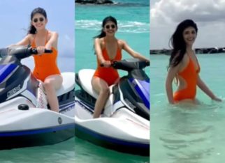 Sanjana Sanghi makes a splash in orange swimsuit while holidaying in Maldives
