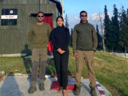Sara Ali Khan meets with personnel of the Indian Army in Jammu and Kashmir