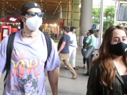 Spotted: Varun Dhawan, Natasha Dalal and Parth Samthaan at Mumbai Airport