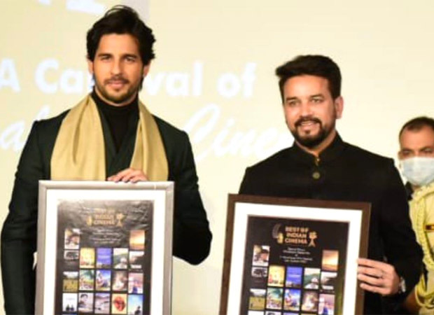 Sidharth Malhotra meets I&B Minister Anurag Thakur at the 1st Himalayam Film Festival during the screening of Shershaah