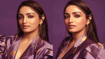 Yami Gautam looks gorgeous in a printed silk blazer dress