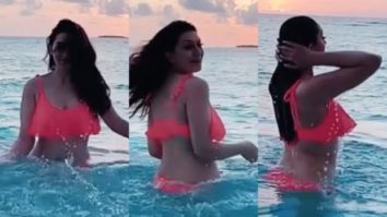 Hansika Motwani raises the temperature in a sexy bright ruffled bikini during her vacation in the Maldives