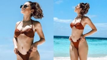 Alaya F sizzles in skimpy brown bikini while soaking in the sun on the beaches of Maldives